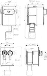 Сифон HL4200, для стиральных и посудомоечных машин